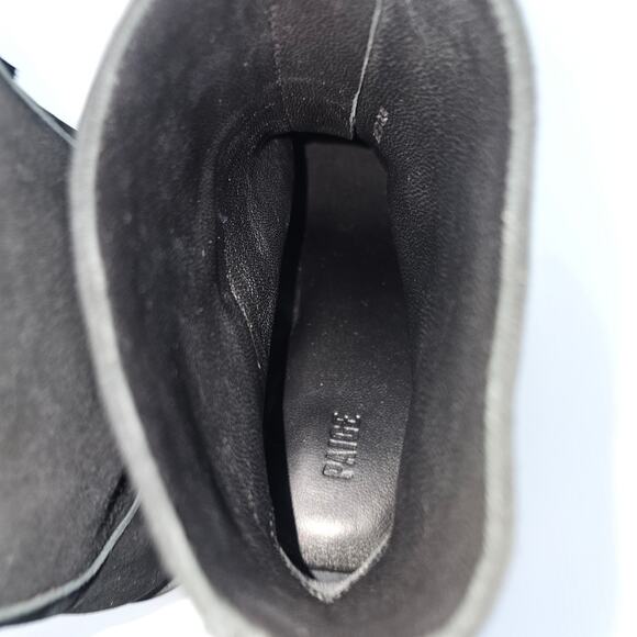 NEW Paige Brianne Ankle Boot Womens 9.5 Black Suede Platform Lug Sole Heeled - Picture 11 of 14